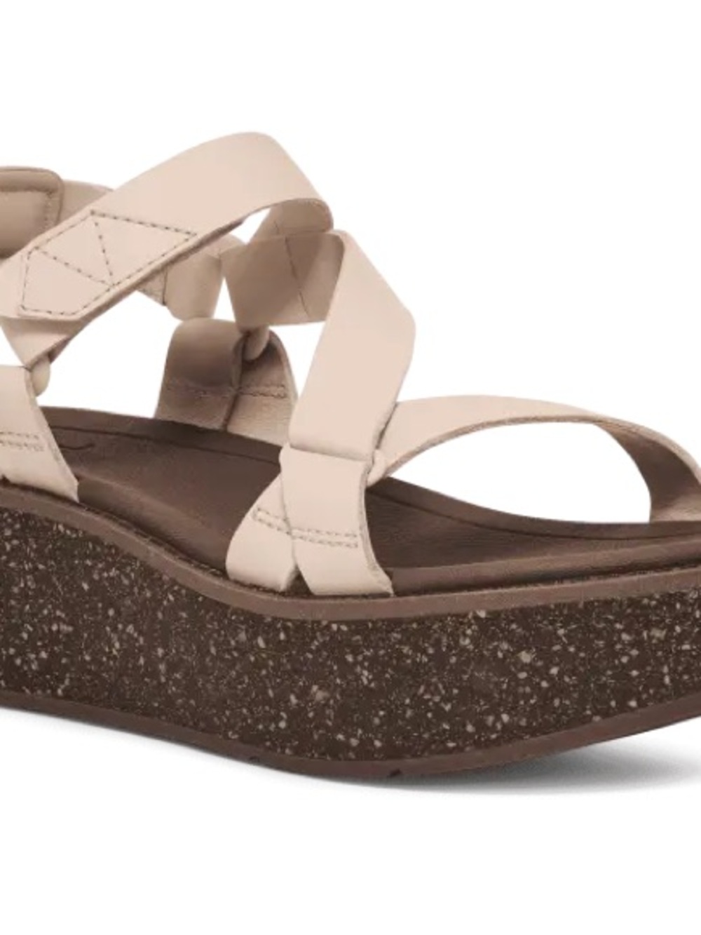 Teva Neutral Beige Strappy Wedge Sandal